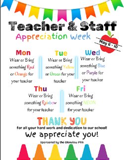 Teacher Staff Appreciation Week